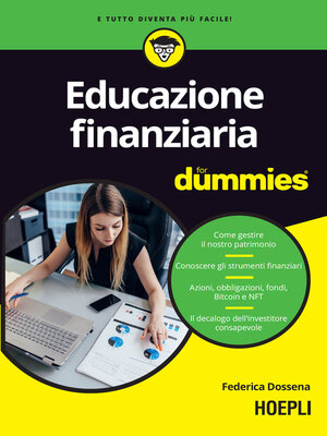 cover image of Educazione finanziaria For Dummies